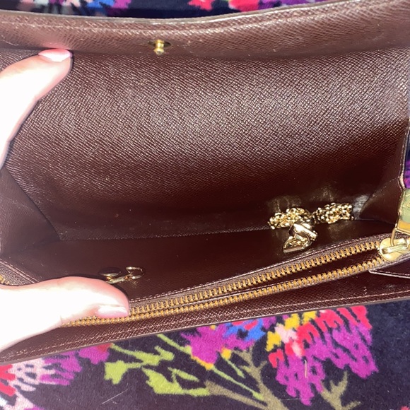 Authentic Vintage Louis Vuitton Ebene Sarah Long Wallet *trade for designer only - Picture 8 of 14